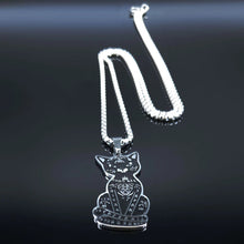 Load image into Gallery viewer, Magic Cat Pendant Necklace