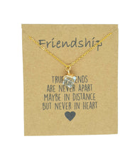 Load image into Gallery viewer, Crystal Cube Pendant Necklace on Friendship Wish Card