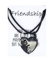 Load image into Gallery viewer, Cats Heart Jigsaw Necklace