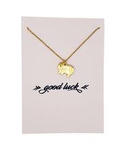 Load image into Gallery viewer, Good Luck Elephant Necklace Wish Card
