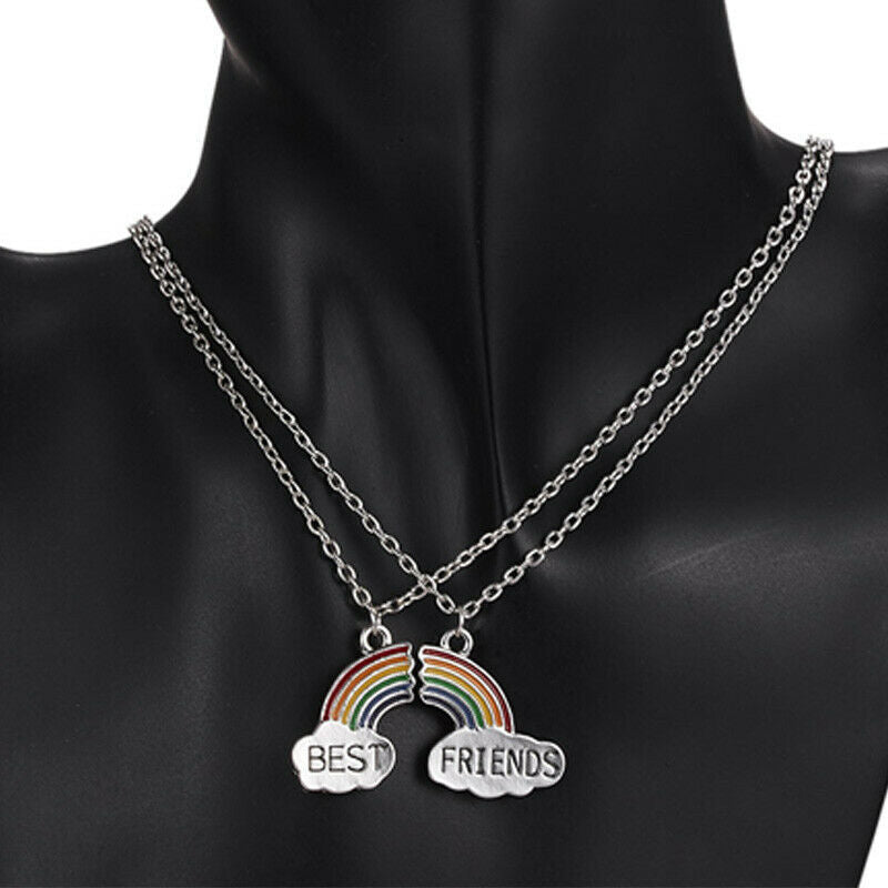 Rainbow bff necklace on sale