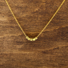 Load image into Gallery viewer, Cube Pendant Necklace on Friendship Wish Card
