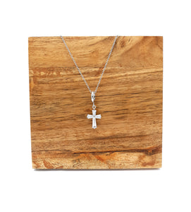 Cross Silver Necklace on Hope Card