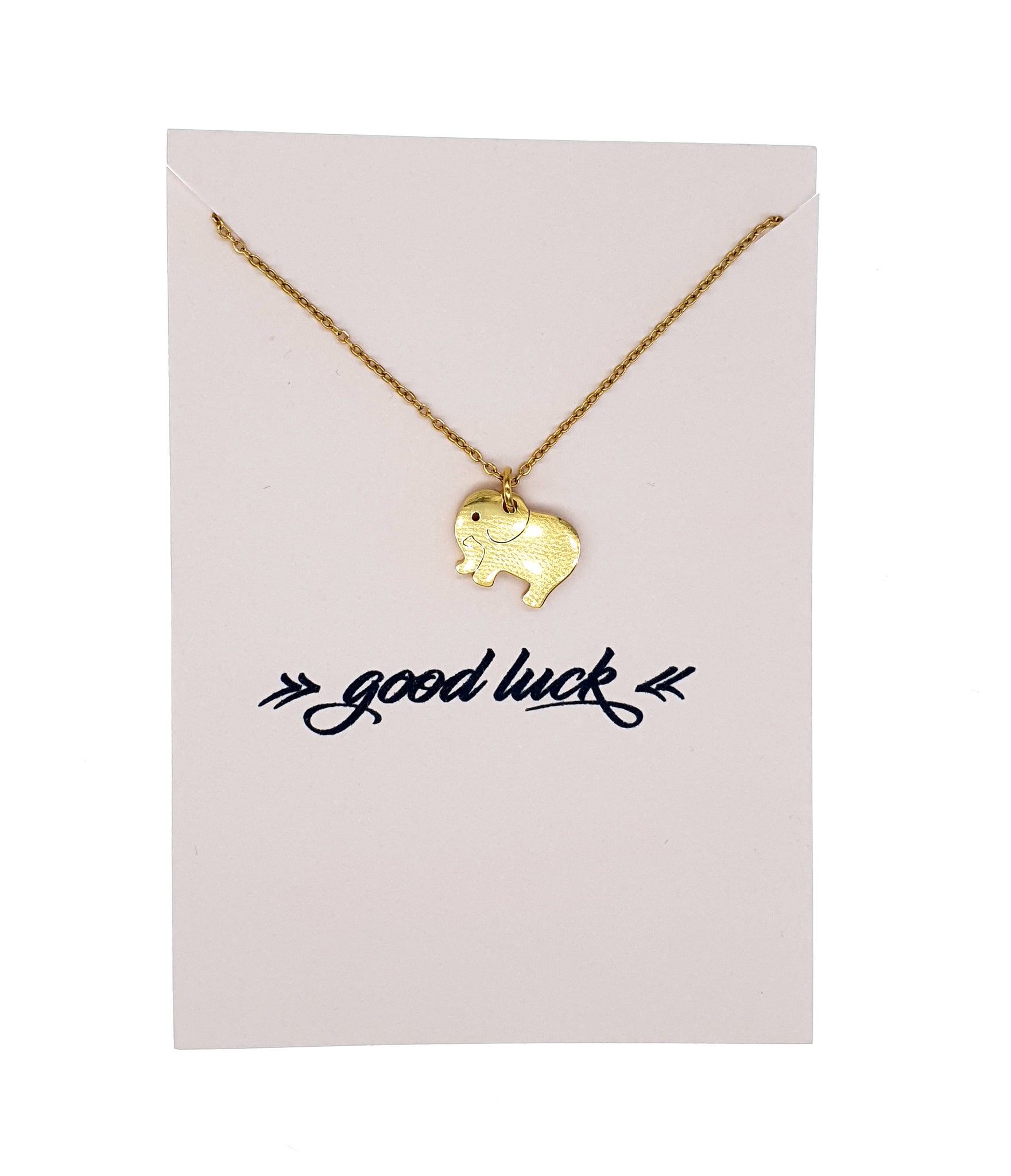 Elephant good hotsell luck necklace